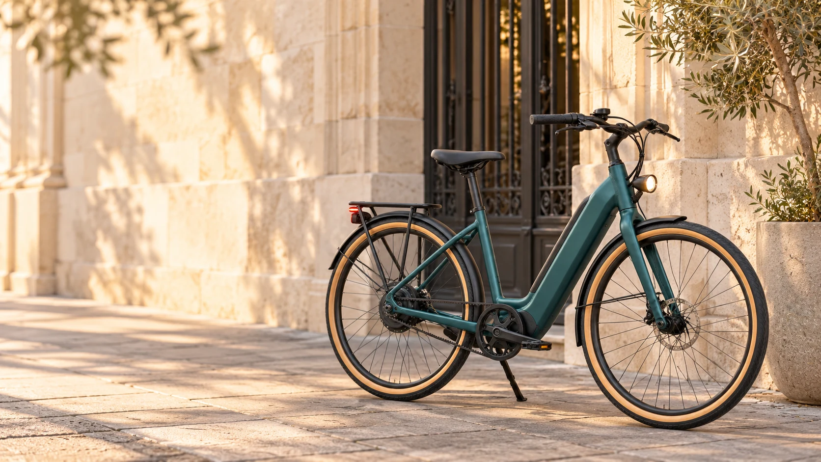 Bicicleta eléctrica de VOLTA en un entorno urbano